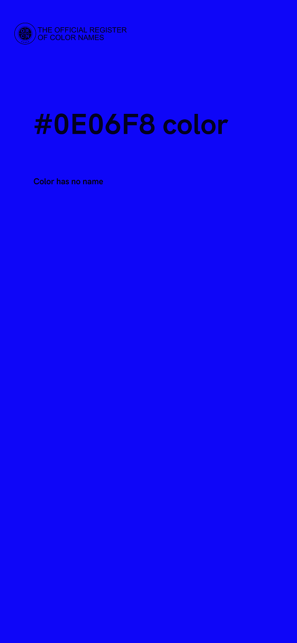 #0E06F8 color image