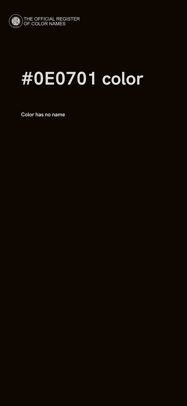 #0E0701 color image