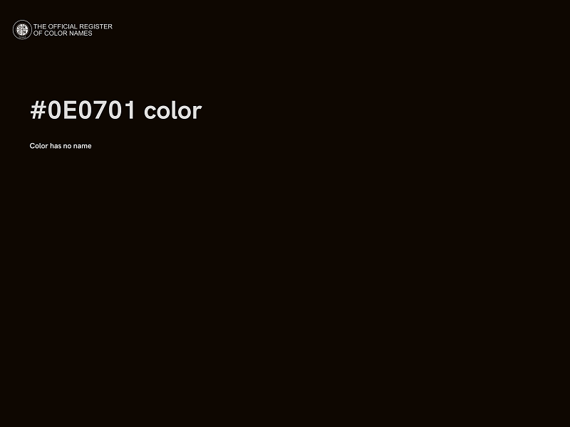 #0E0701 color image