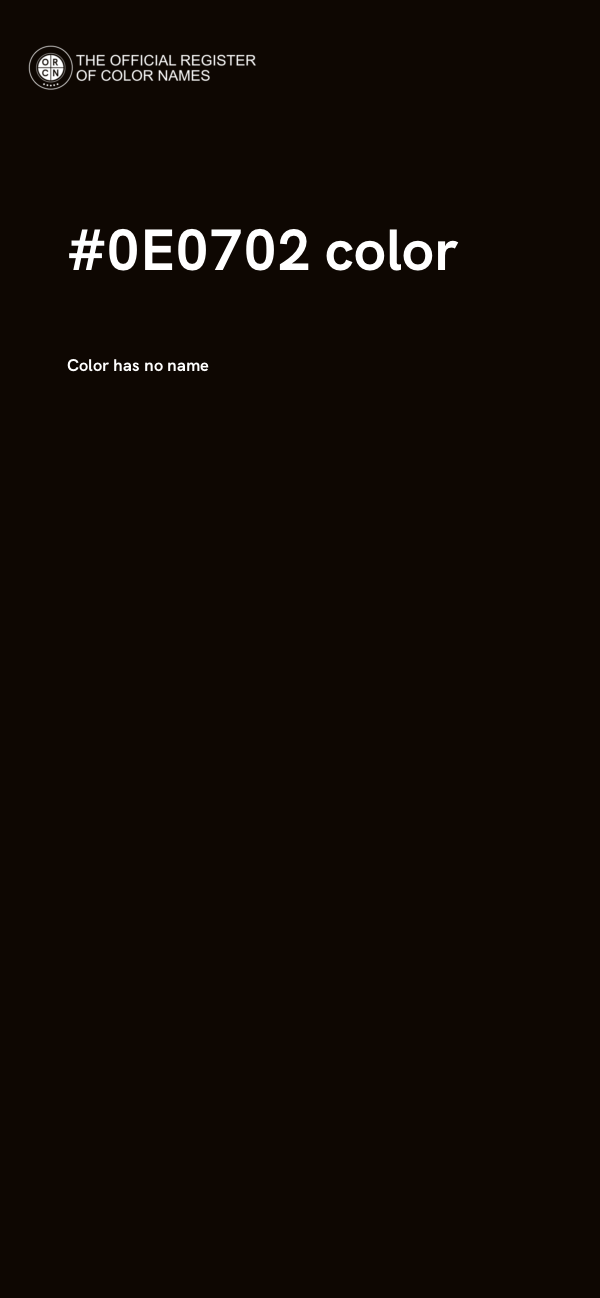 #0E0702 color image