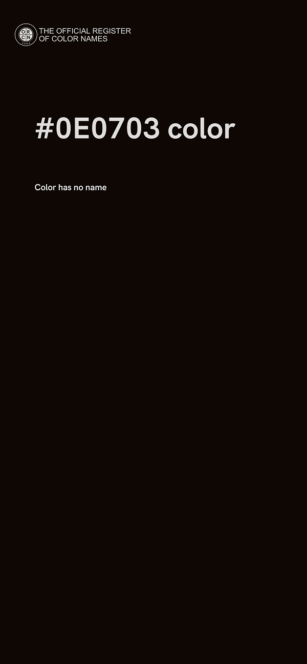 #0E0703 color image
