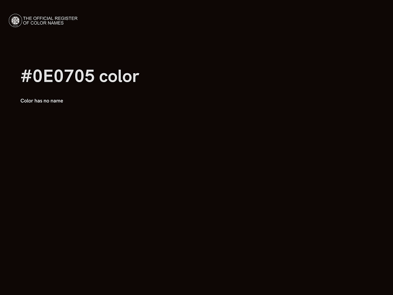 #0E0705 color image