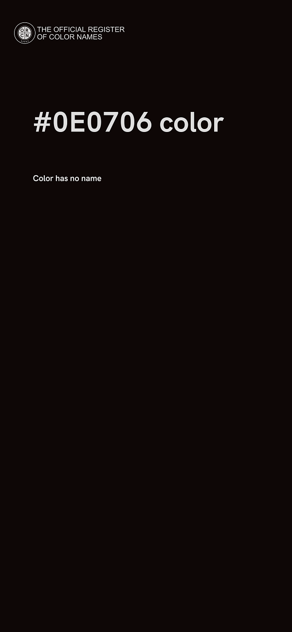 #0E0706 color image