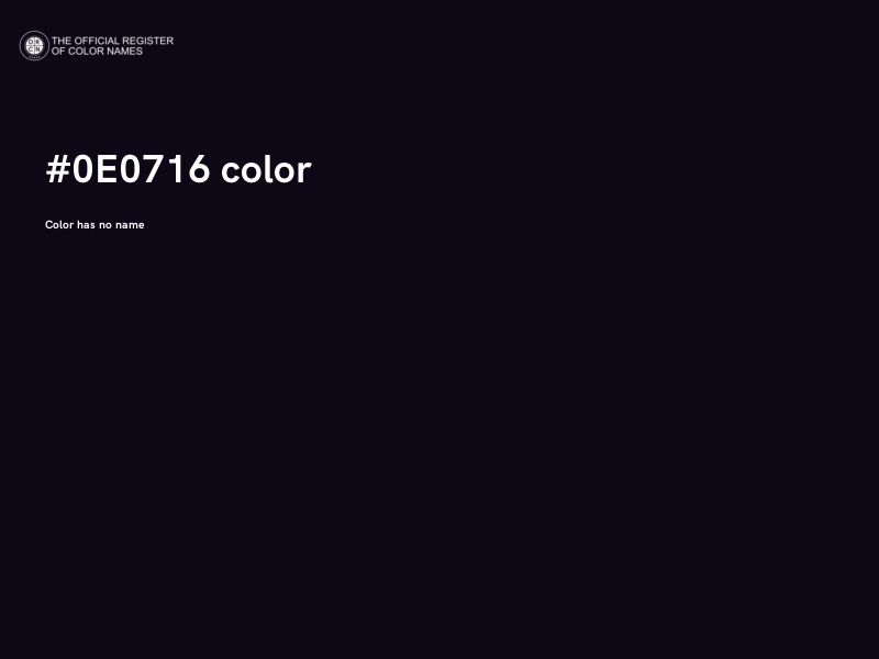 #0E0716 color image