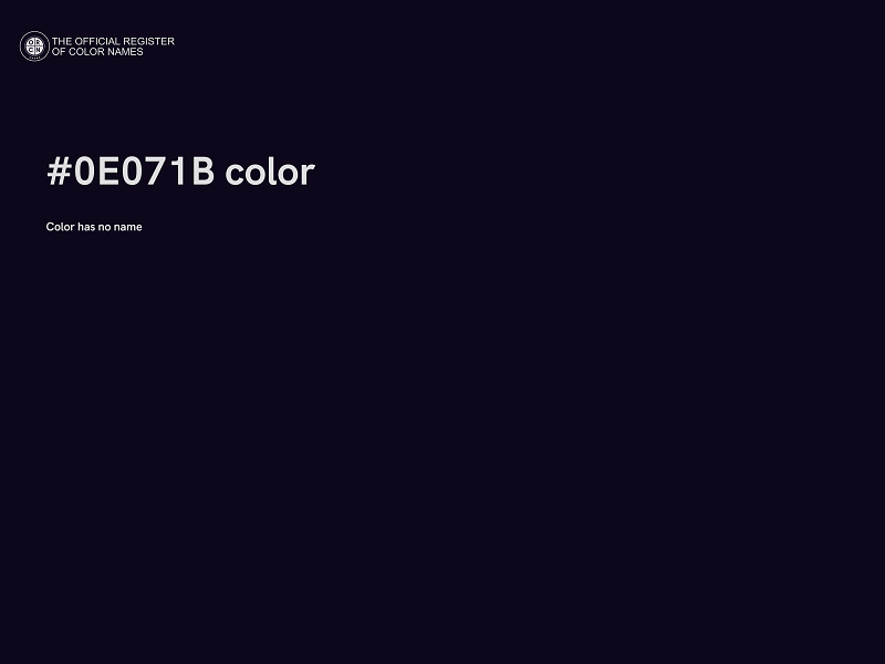 #0E071B color image