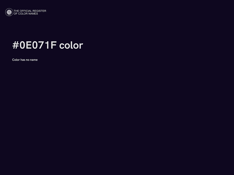 #0E071F color image