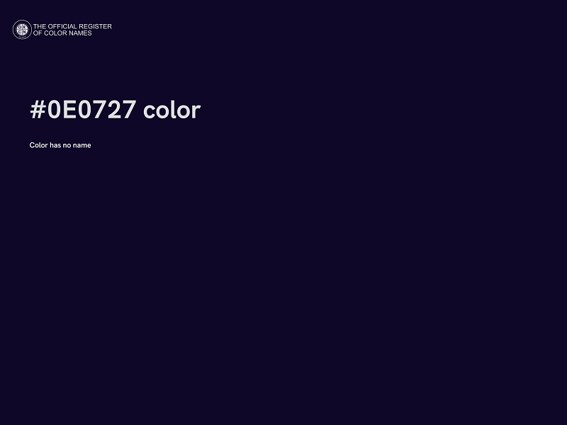 #0E0727 color image