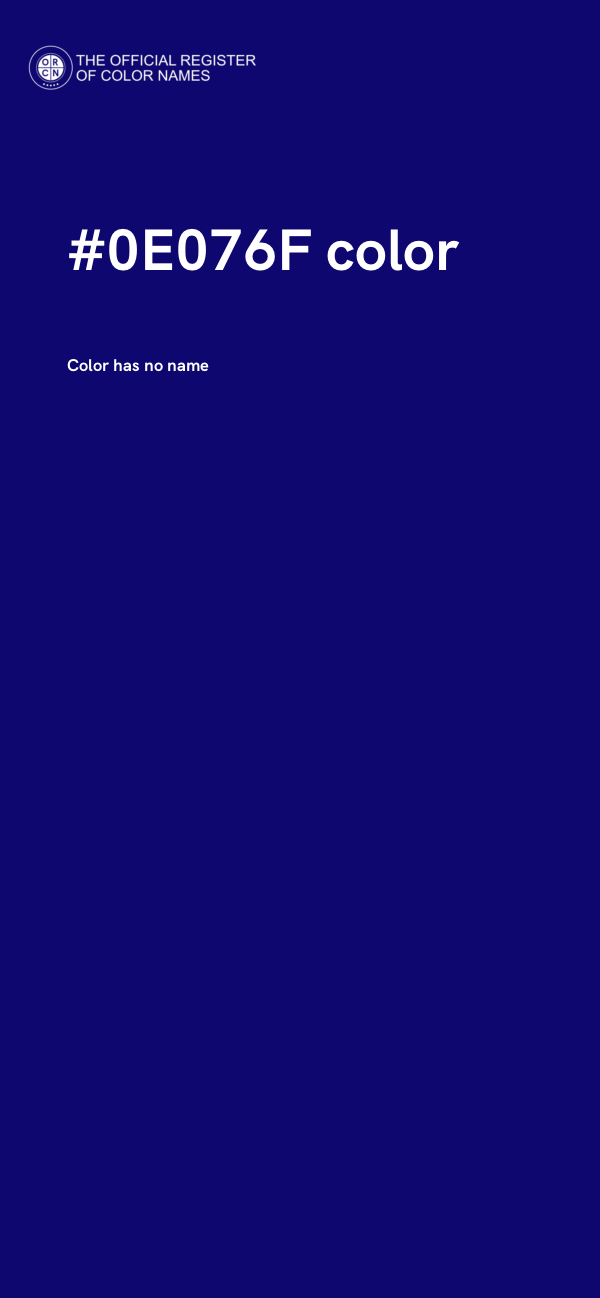 #0E076F color image