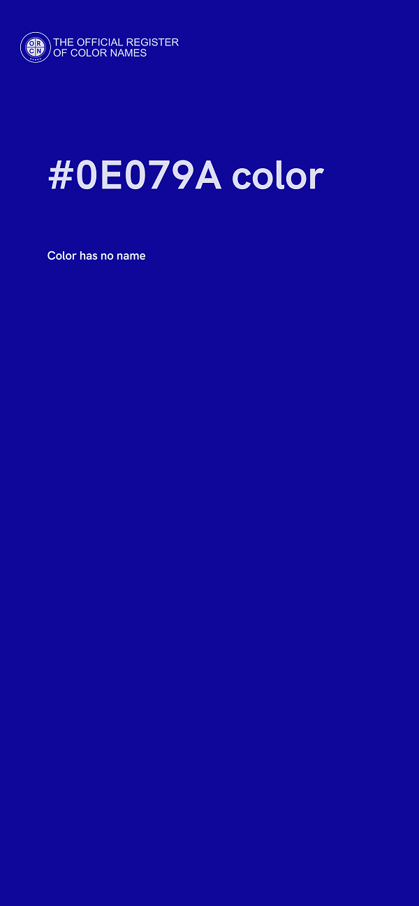 #0E079A color image