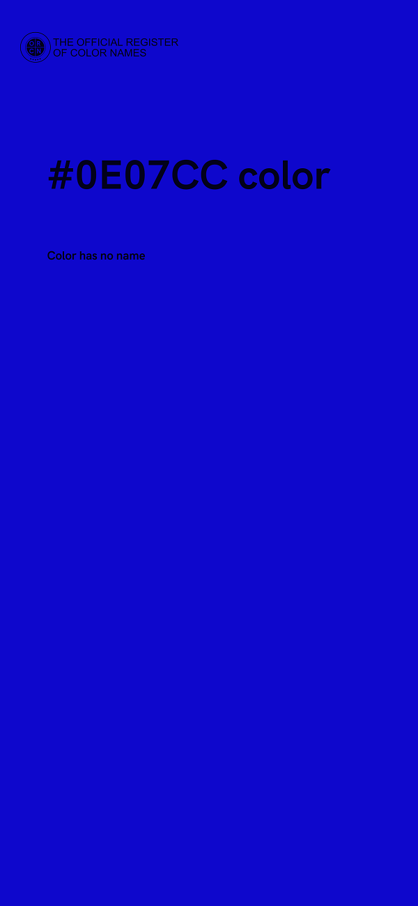 #0E07CC color image