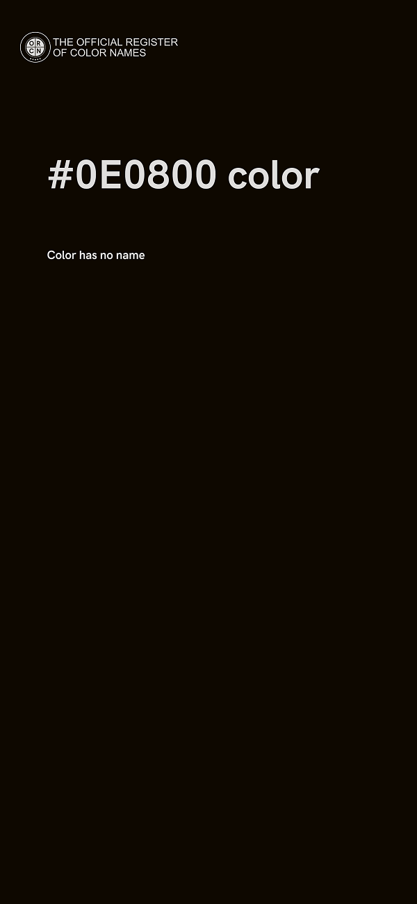 #0E0800 color image
