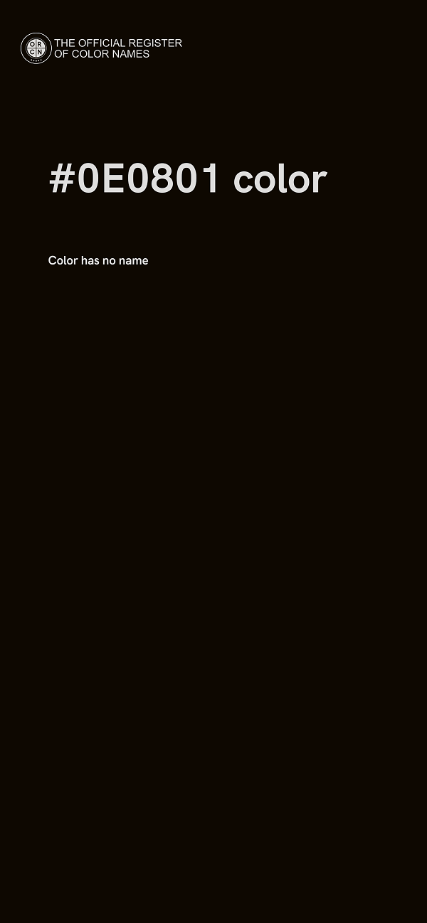 #0E0801 color image