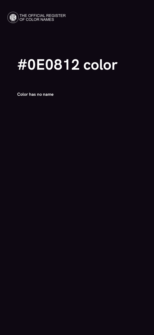 #0E0812 color image