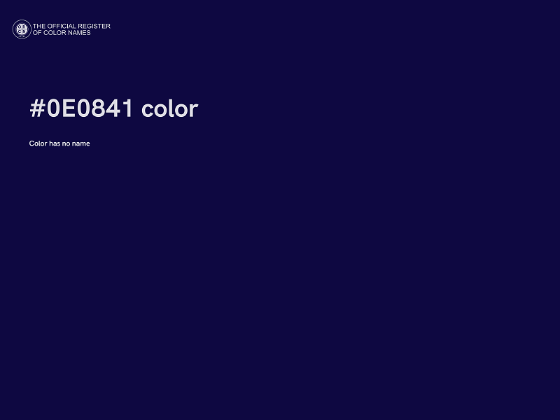 #0E0841 color image