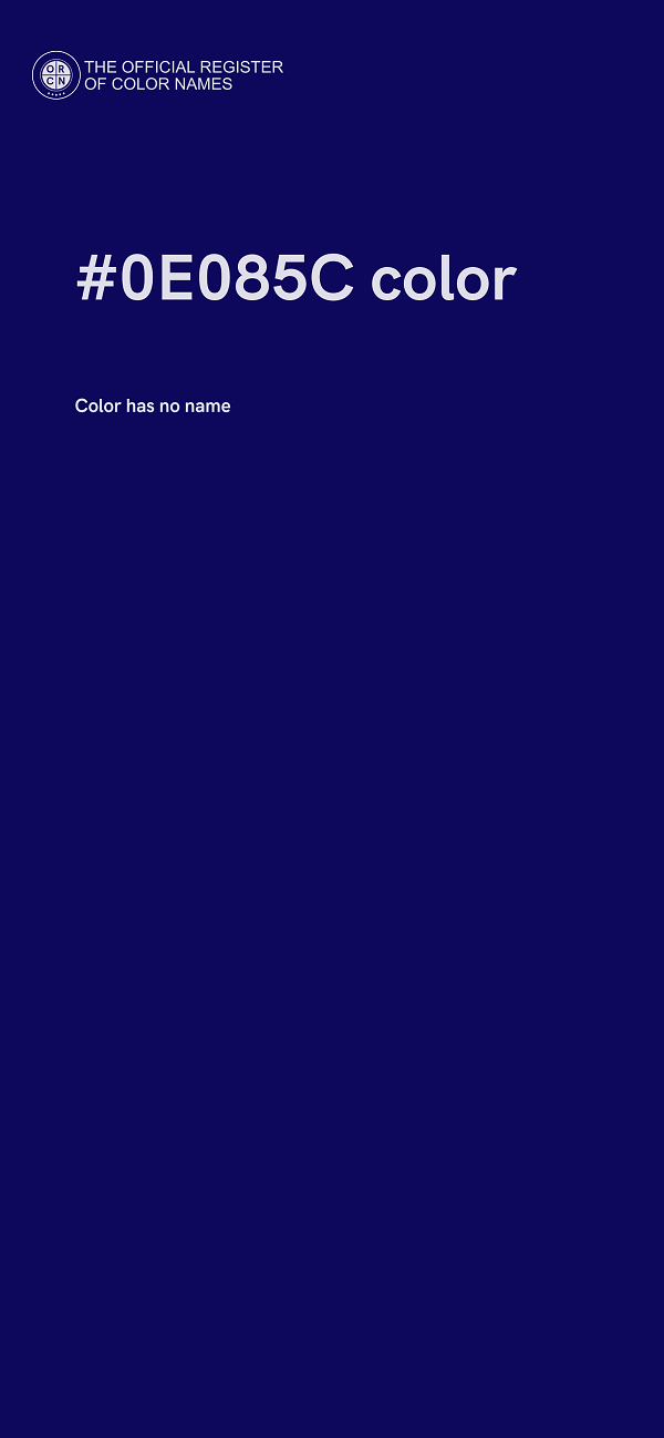 #0E085C color image