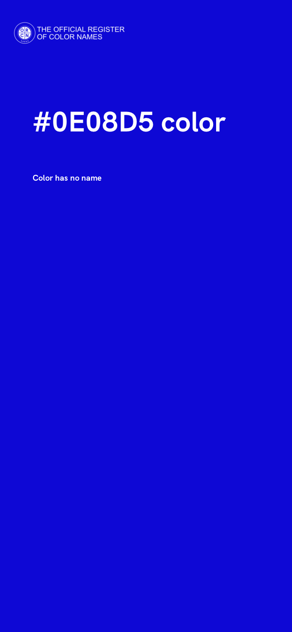 #0E08D5 color image