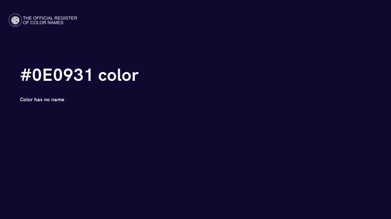 #0E0931 color image