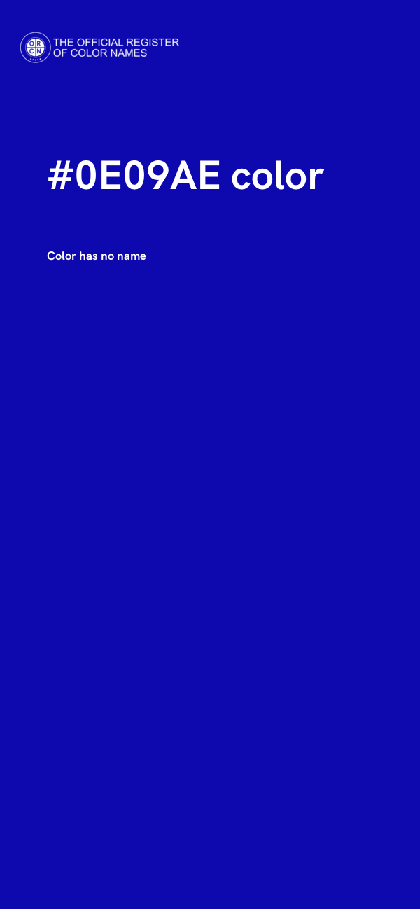 #0E09AE color image