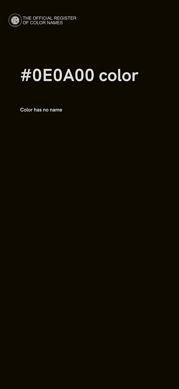#0E0A00 color image