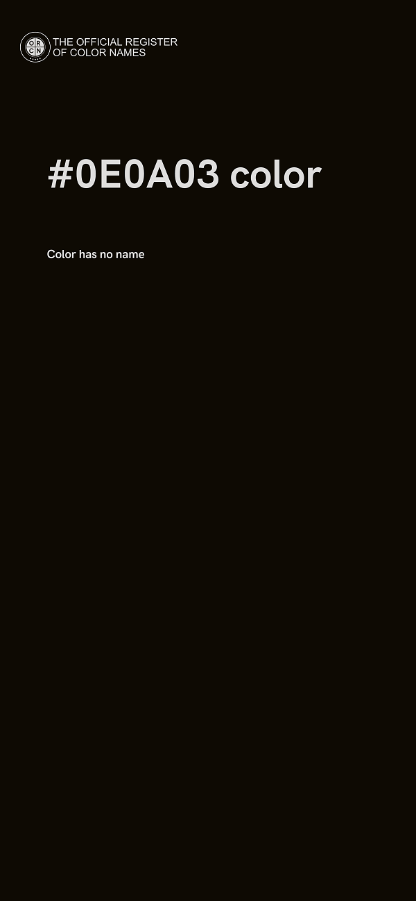 #0E0A03 color image
