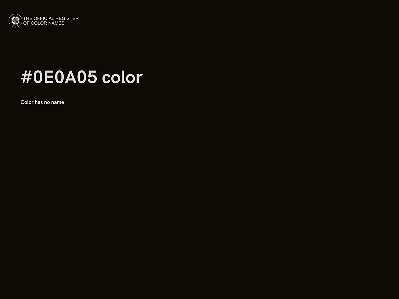 #0E0A05 color image