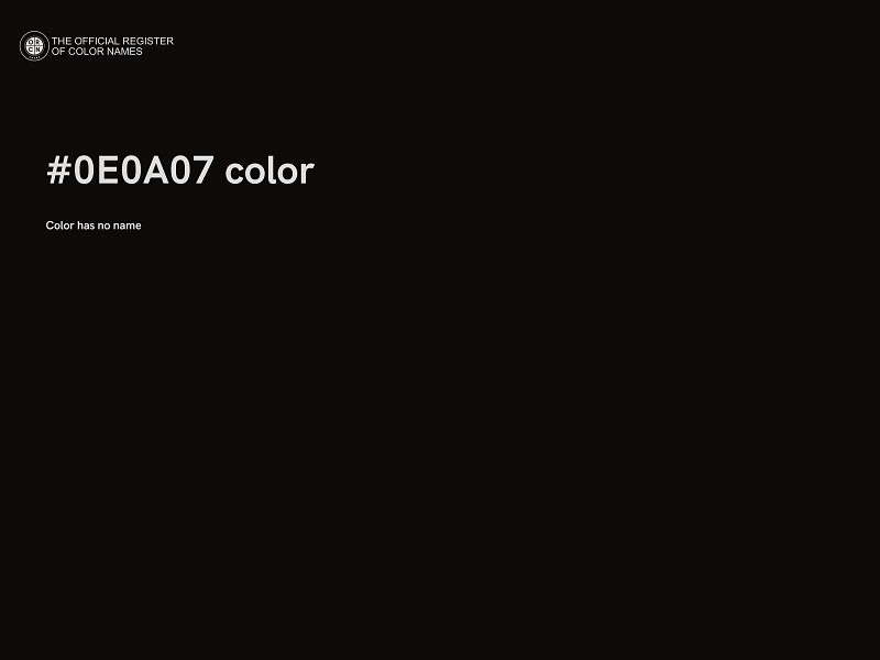 #0E0A07 color image