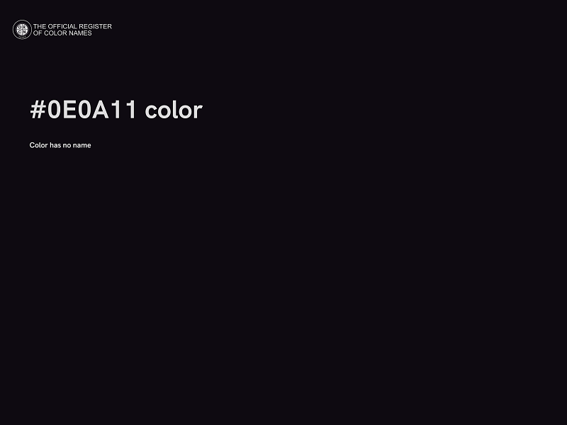 #0E0A11 color image