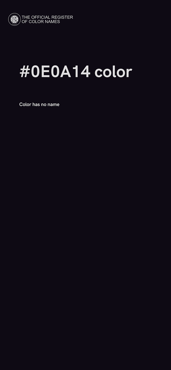 #0E0A14 color image