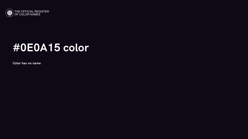 #0E0A15 color image