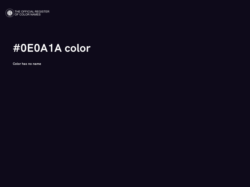 #0E0A1A color image