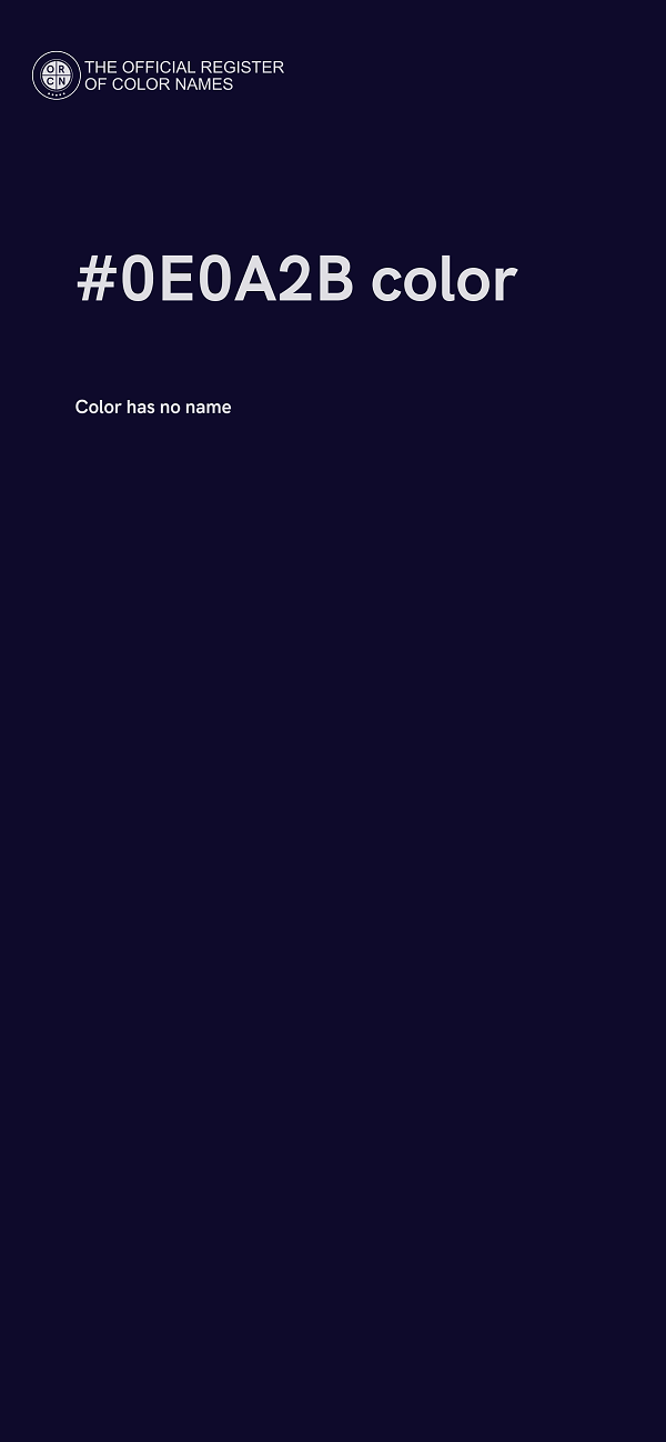 #0E0A2B color image