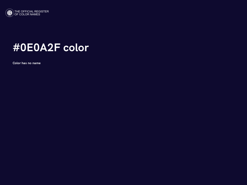 #0E0A2F color image