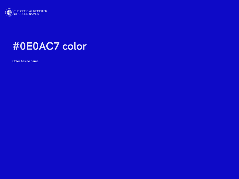 #0E0AC7 color image