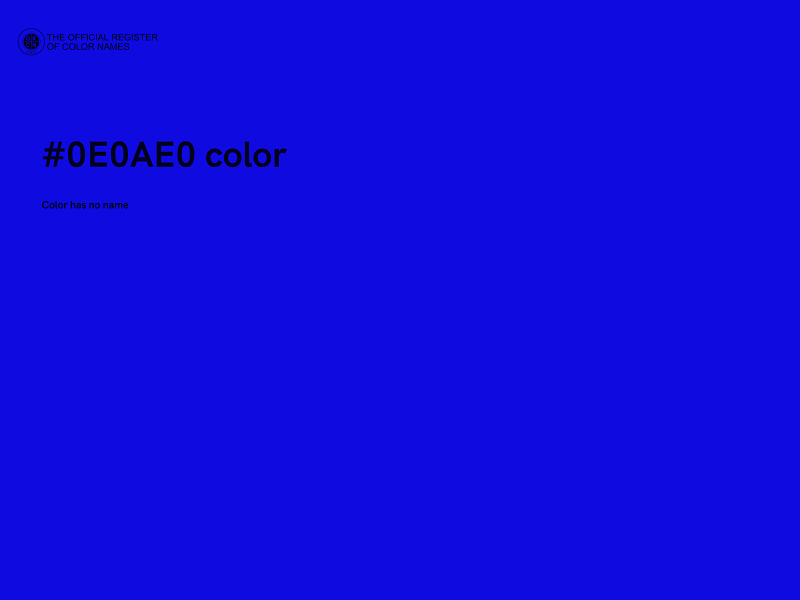 #0E0AE0 color image