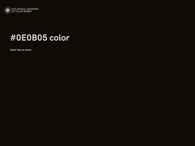 #0E0B05 color image