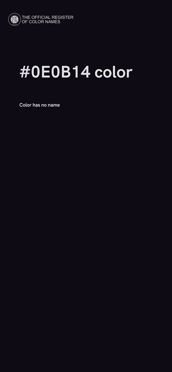 #0E0B14 color image