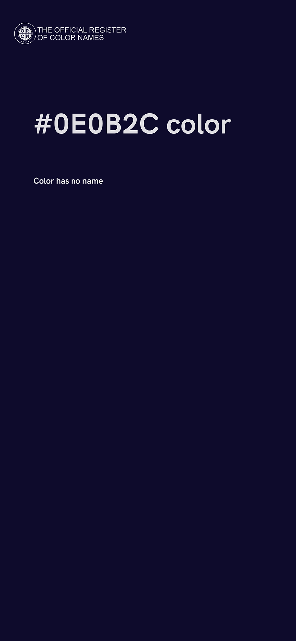 #0E0B2C color image