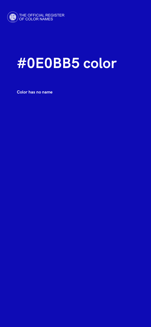 #0E0BB5 color image