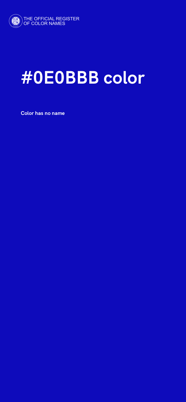 #0E0BBB color image