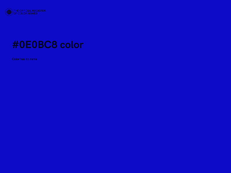 #0E0BC8 color image