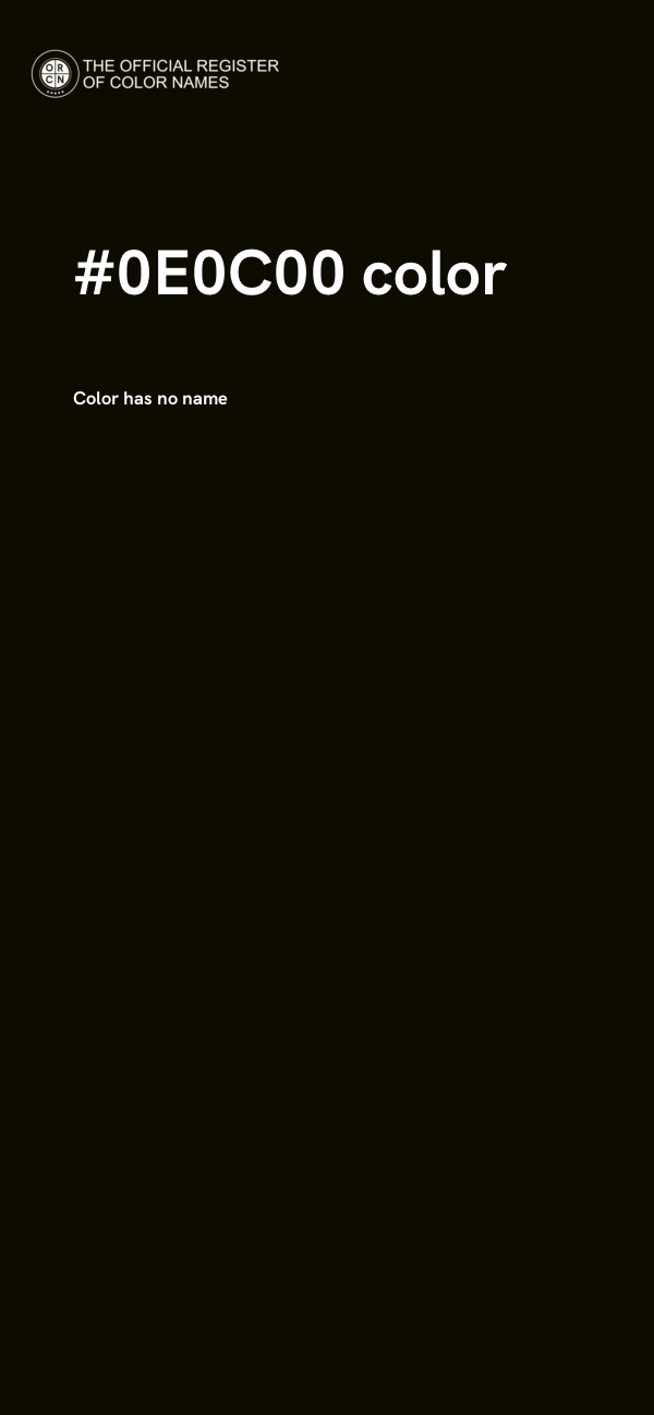 #0E0C00 color image