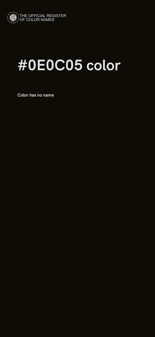 #0E0C05 color image