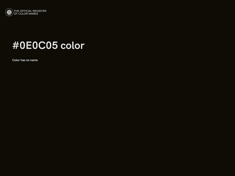 #0E0C05 color image