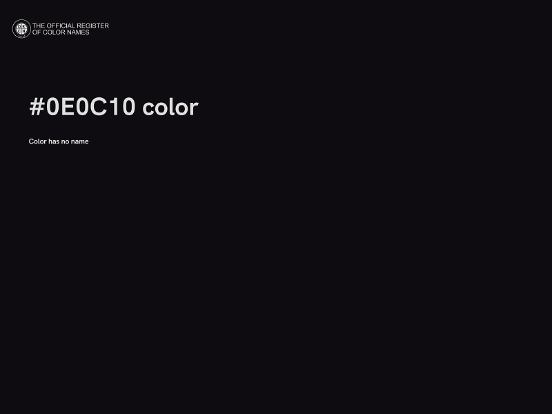 #0E0C10 color image