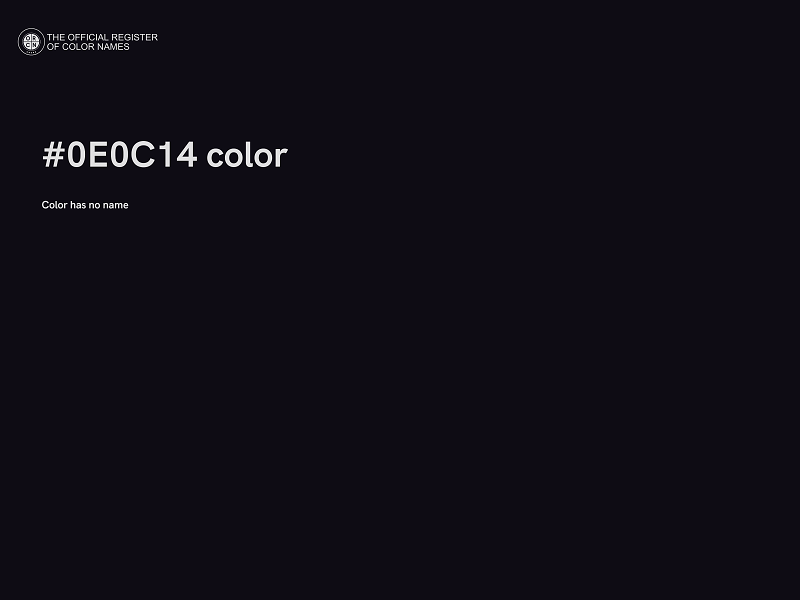 #0E0C14 color image