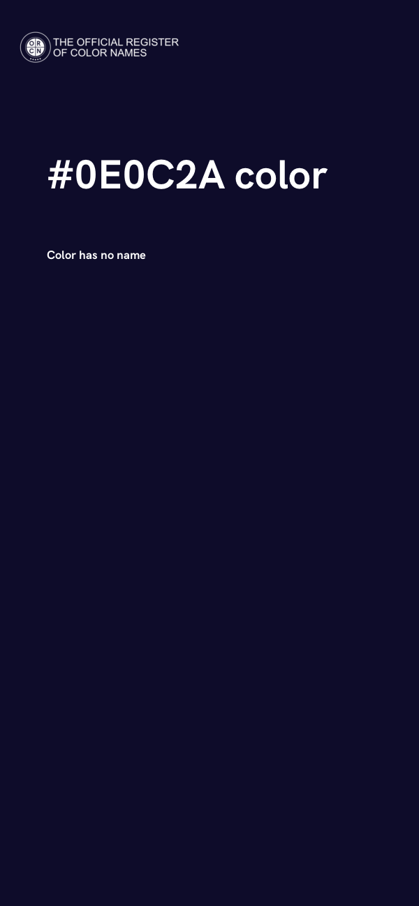 #0E0C2A color image