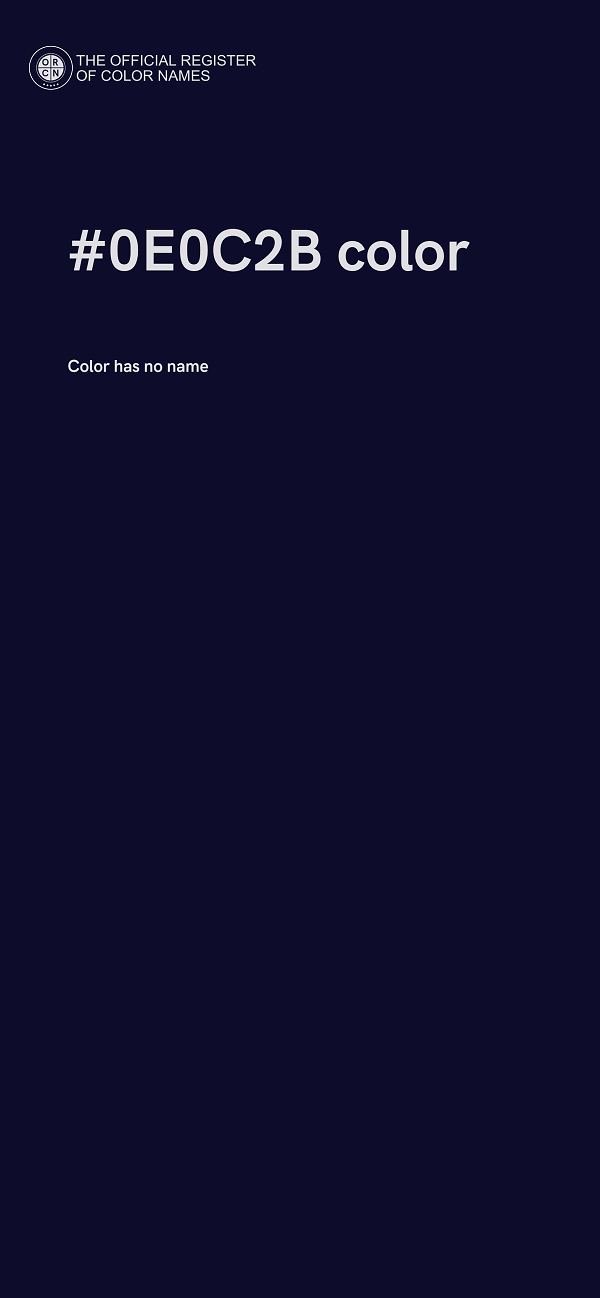 #0E0C2B color image