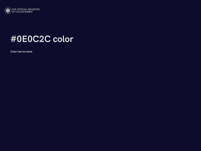 #0E0C2C color image