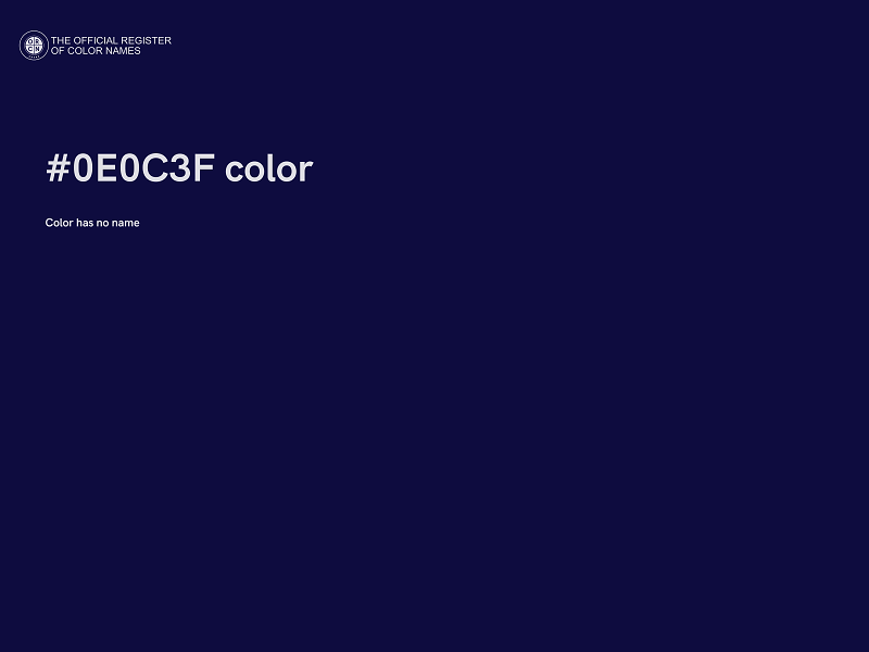 #0E0C3F color image