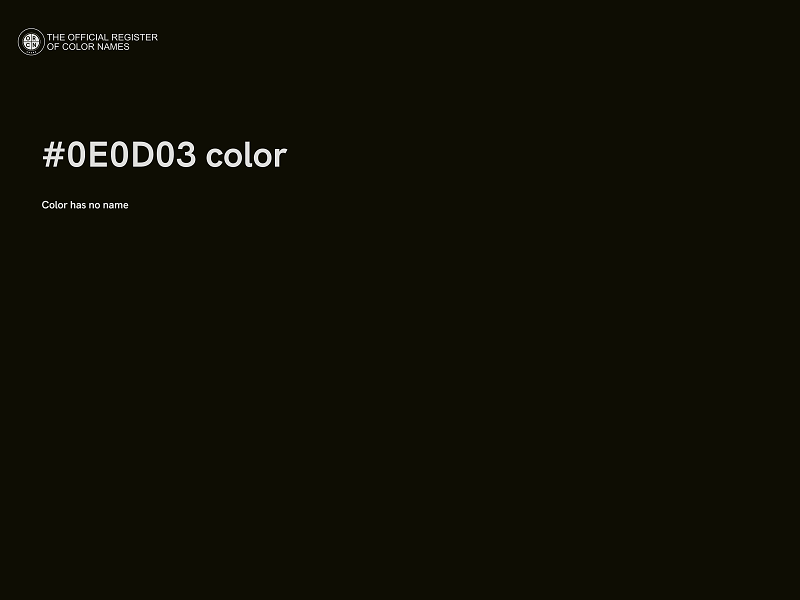 #0E0D03 color image